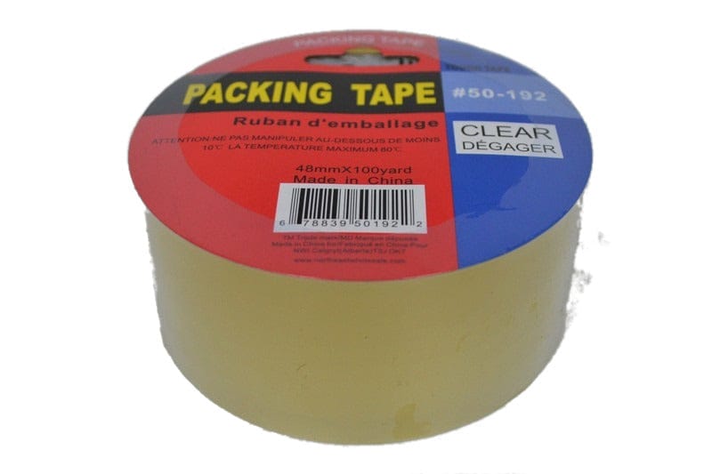 PACKING TAPE CLEAR 48mm x 100 yards - Brantford Surplus