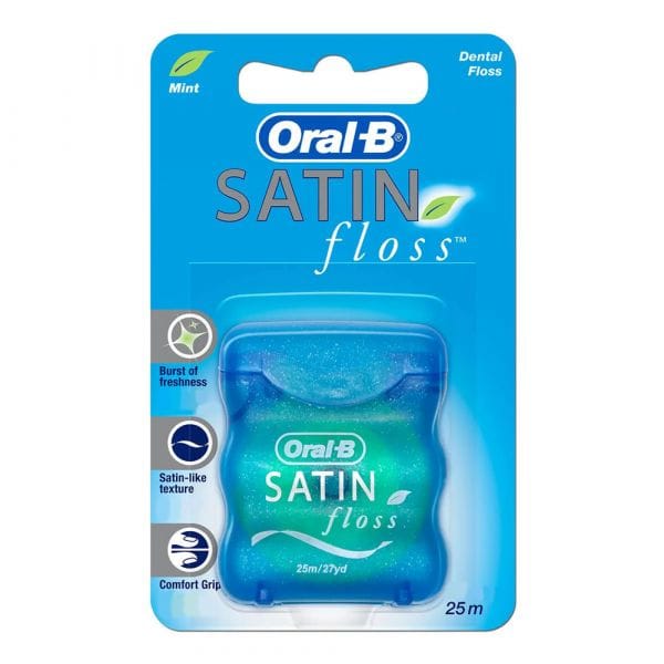 ORAL-B SATIN FLOSS 25M MINT - Brantford Surplus