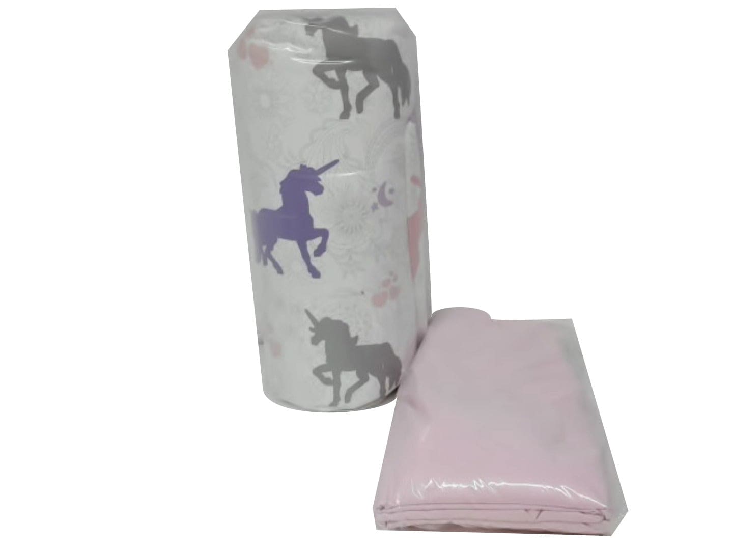 Bed In A Bag Kid's Twin Purple Unicorns Amazon Basics (endcap) - Brantford Surplus