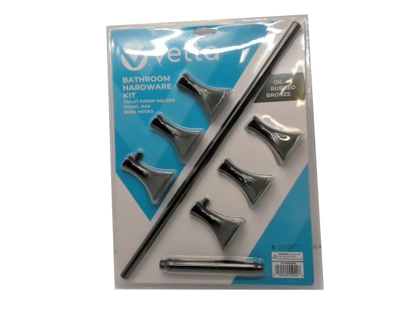 Bathroom Hardware Kit Oil Rubbed Bronze Vetta - Brantford Surplus