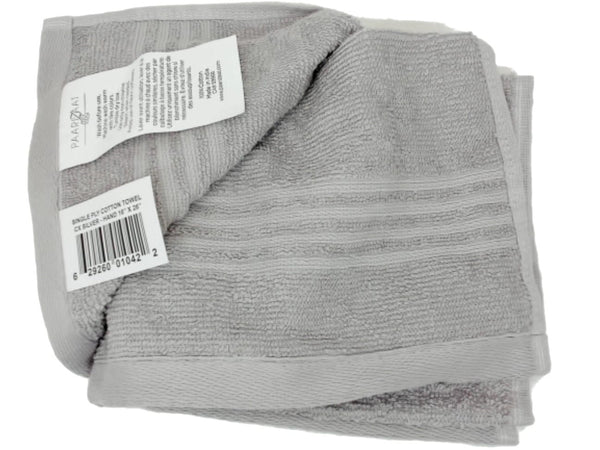Cotton Hand Towel Silver 16"x26" Paarizaat