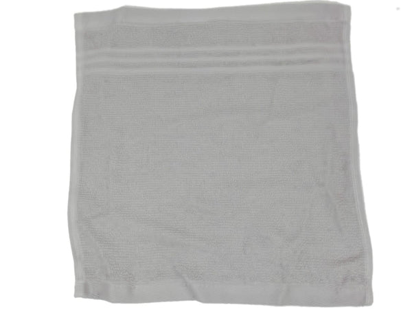 Cotton Wash Towel Silver 12"x12" Paarizaat