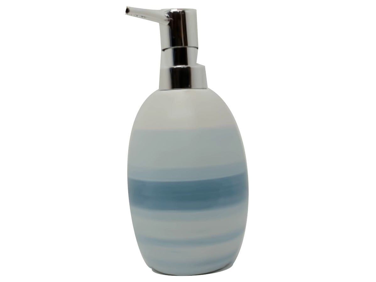 Lotion Pump Bottle Ceramic Blue Ombre - Brantford Surplus