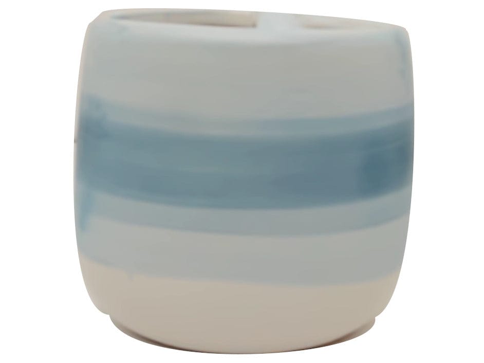 Toothbrush Holder Ceramic Blue Ombre - Brantford Surplus