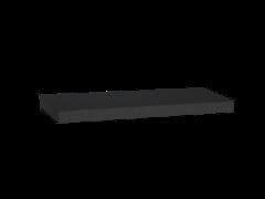 floating wall shelf 60 cm/23.6" - black - Brantford Surplus