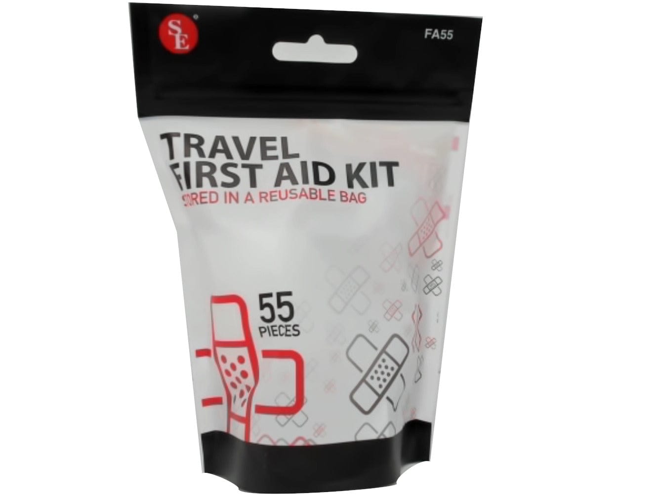 Travel First Aid Kit 55pcs. In Reusable Bag - Brantford Surplus