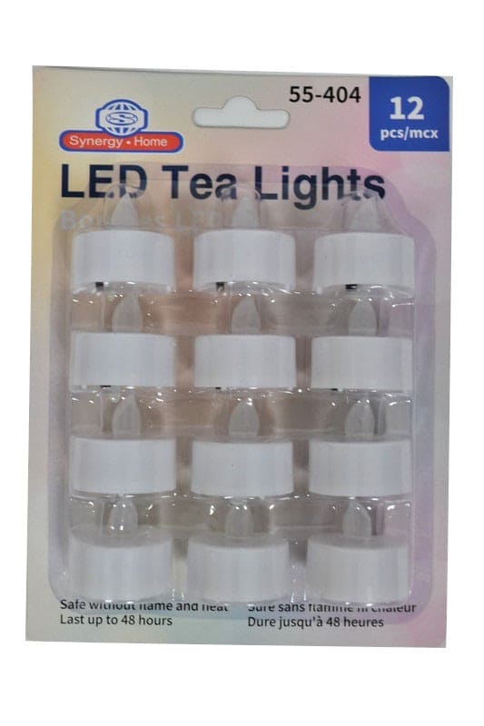 LED TEA LIGHTS 12PK WHITE - Brantford Surplus