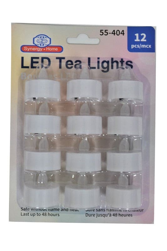 LED TEA LIGHTS 12PK WHITE