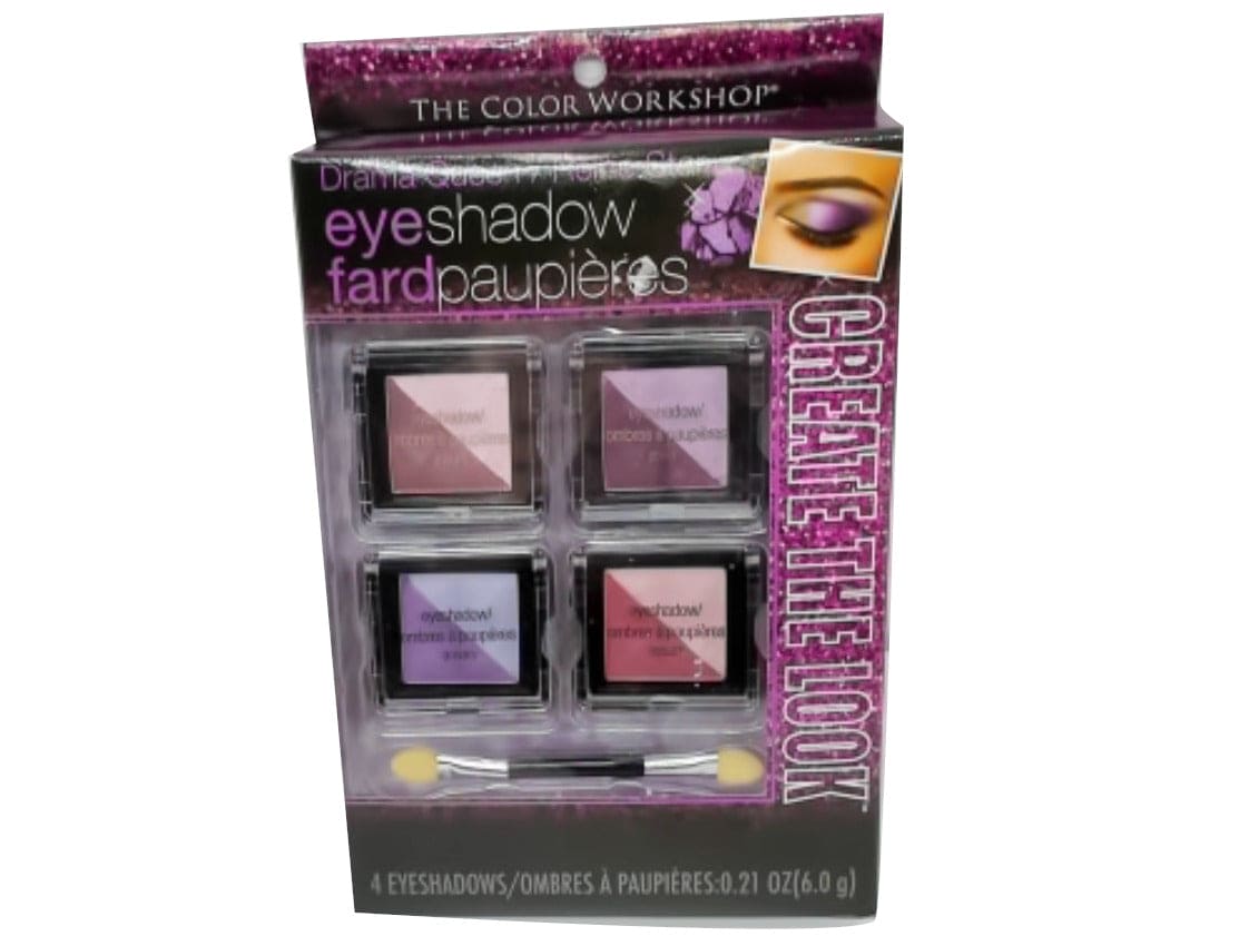 Eye Shadow Kit Drama Queen 4pk. w/Brush The Color Workshop - Brantford Surplus