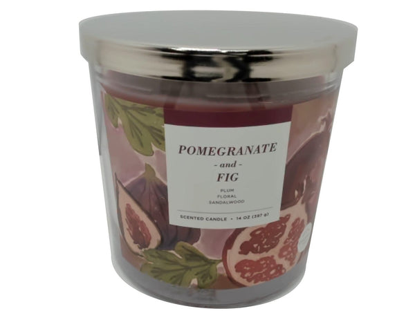 Scented Jar Candle 14oz. Pomegranate And Fig Sonoma
