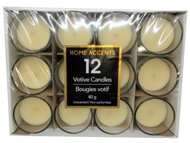 Votive Candle 12pk. Unscented Home Accents