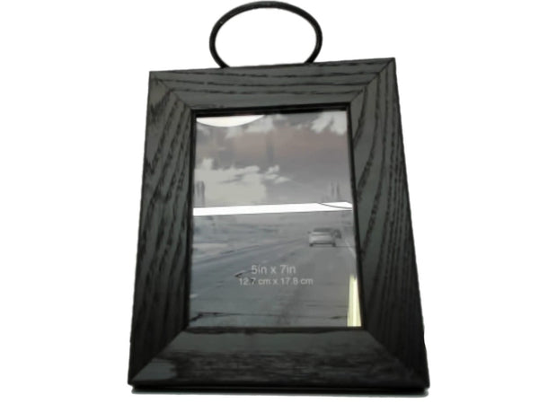 Picture Frame 5"x7" Dark Wood w/Metal Ring Better Homes & Gardens