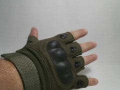 Gloves - fingerless assault gloves - olive - medium