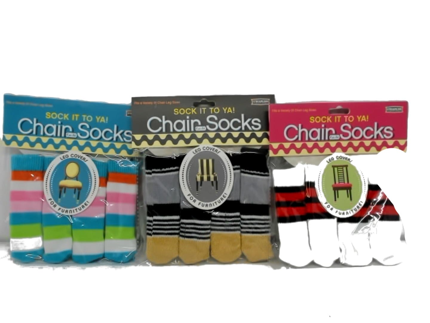 Chair Socks 4pk. Assorted Sock It To Ya! (ENDCAP) - Brantford Surplus