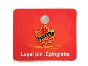 CANADA MAPLE LEAF PIN CARDED - Brantford Surplus