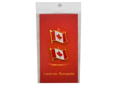 CANADA 2PK LAPEL PINS FLAG - Brantford Surplus