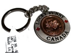 CANADA LUCKY PENNY KEYCHAIN - Brantford Surplus