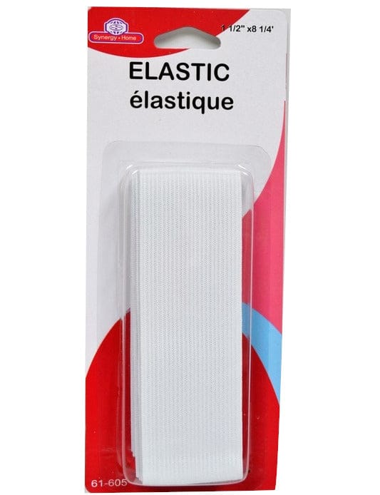 ELASTIC WHITE WIDE 1 1/2 X 8 1/4 inches - Brantford Surplus