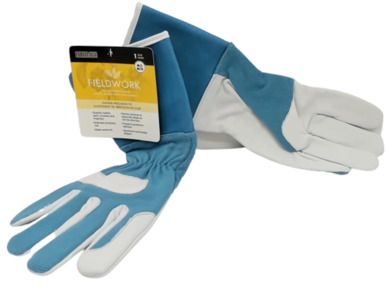 Garden Gloves Ladies M/L Leather Precision Fit Fieldwork - Brantford Surplus