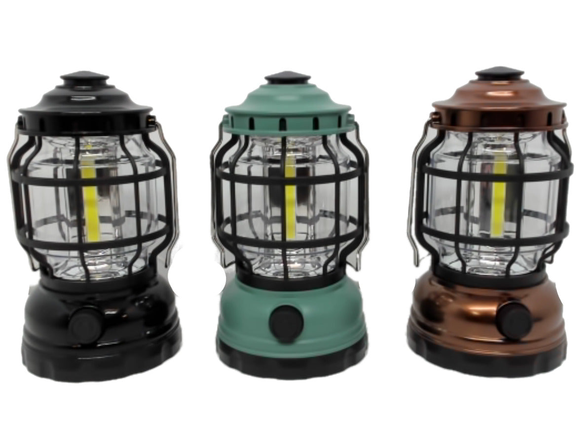 Camping Lantern COB Dimmable 500 Lumen Ass't Colours - Brantford Surplus