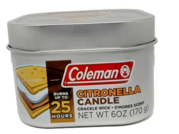 Citronella Candle S'mores Scent 6oz. Coleman (endcap)
