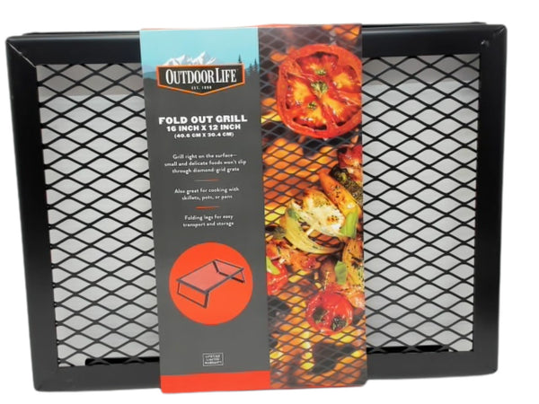 Fold Out Grill 16"x12" Outdoor Life