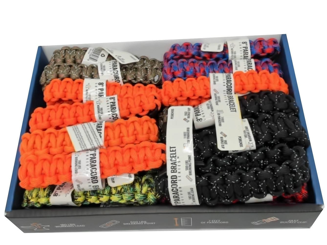 Paracord Bracelet 8" 500lbs. Breaking Point Ass't Colours - Brantford Surplus