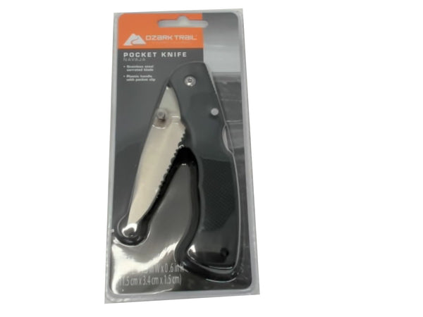 Pocket Knife 4.5" Stainless Steel Ozark Trail