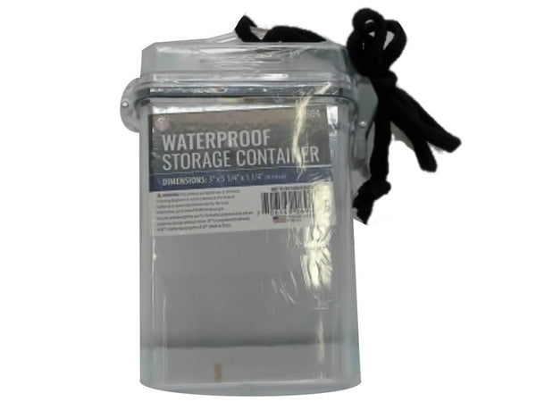 Waterproof Storage Container 3" X 5-1/4" X 1-1/4" Plastic