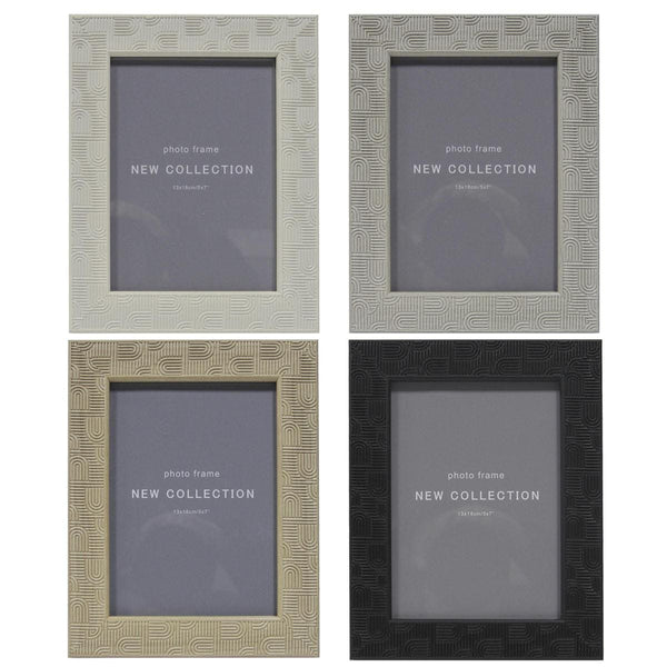 LOTTA 5X7" CARVED PS FRAME, 4 Assorted Colours