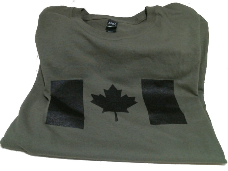 T-Shirt Canada flag olive drab - XXLarge