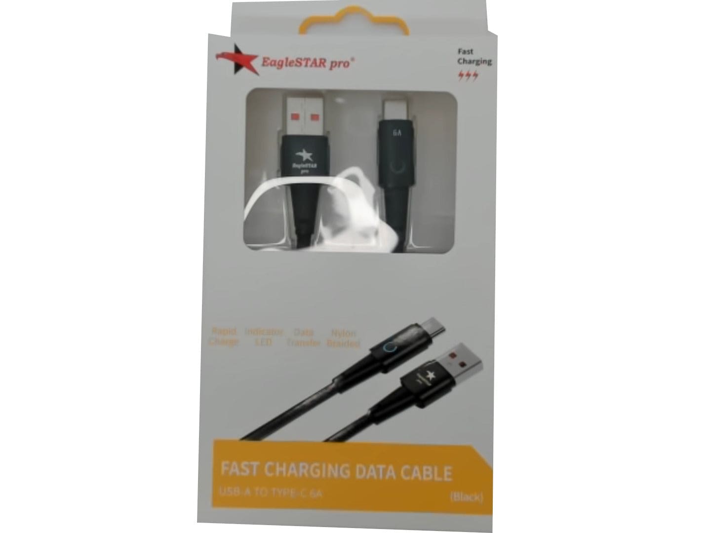 USB-A to Type-CÂ® 66W 6 foot super fast charging cable - Brantford Surplus