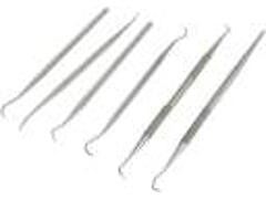 Pick set stainless steel dental style 6 pc