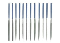 12 Pc 180mm Needle File W/plastic Handle Set