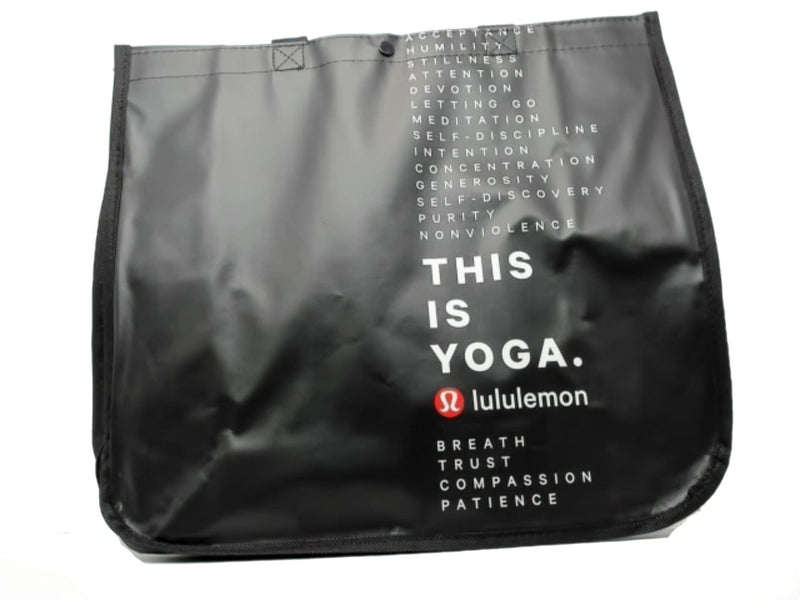 Reuseable Bag Black Large Lululemon "this Is Yoga"