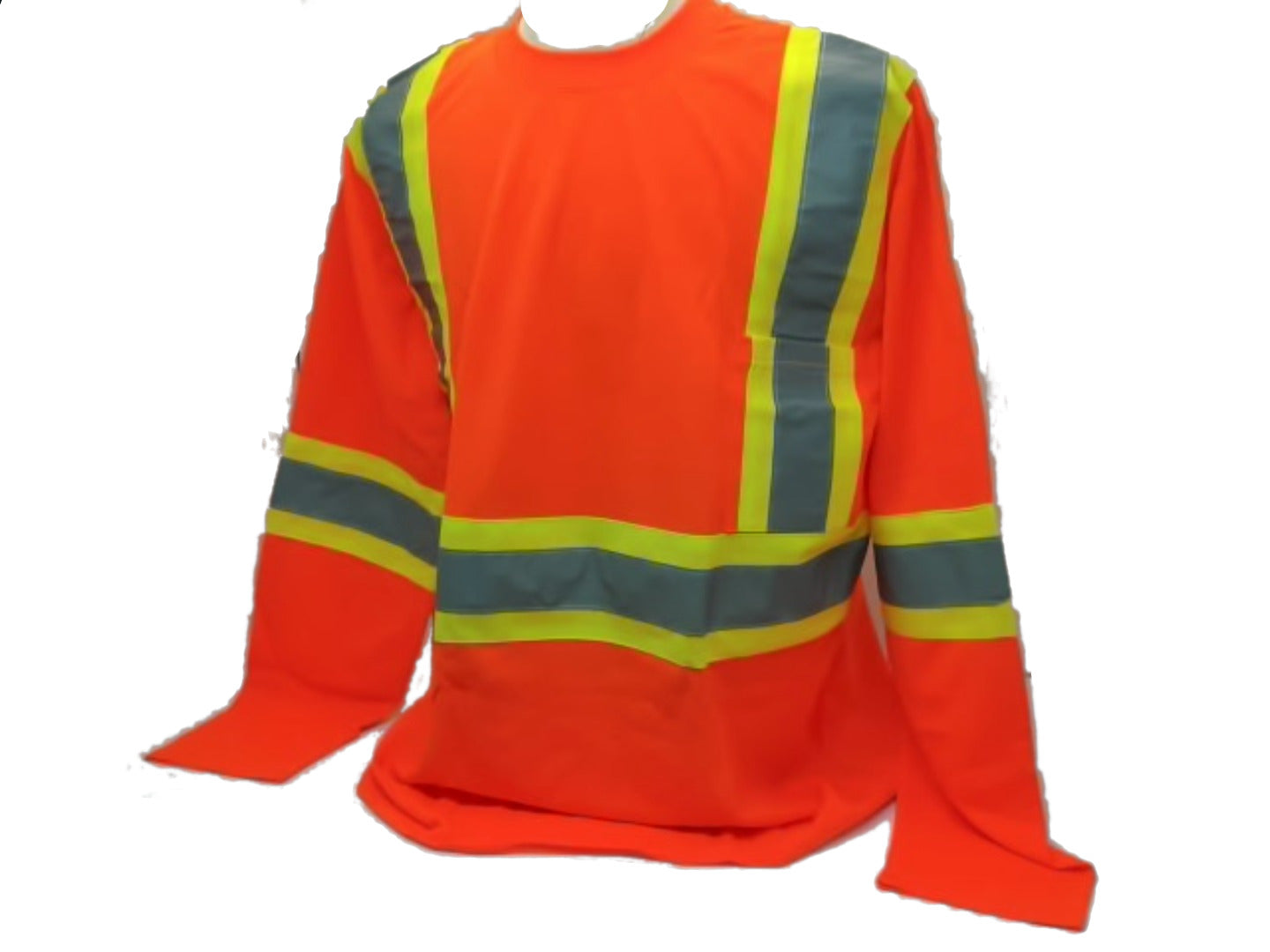 Work Shirt X-large Long Sleeve Hi Viz Orange Polyester - Brantford Surplus