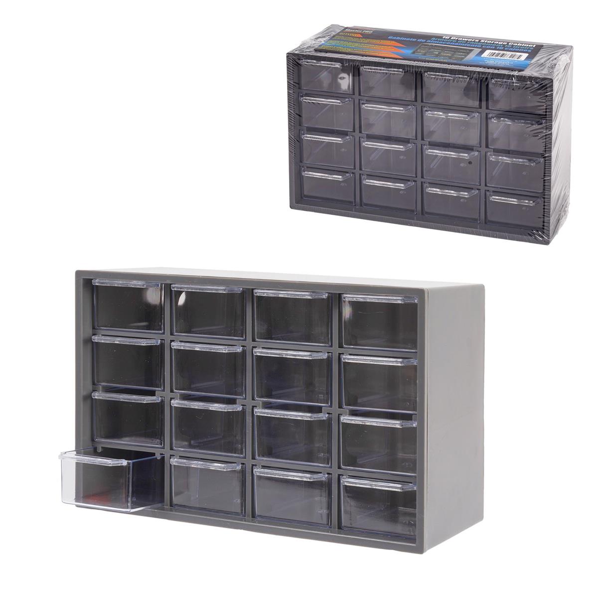 16 Drawers Storage Cabinet 8.6" x 3.5" x 5.5" - Brantford Surplus