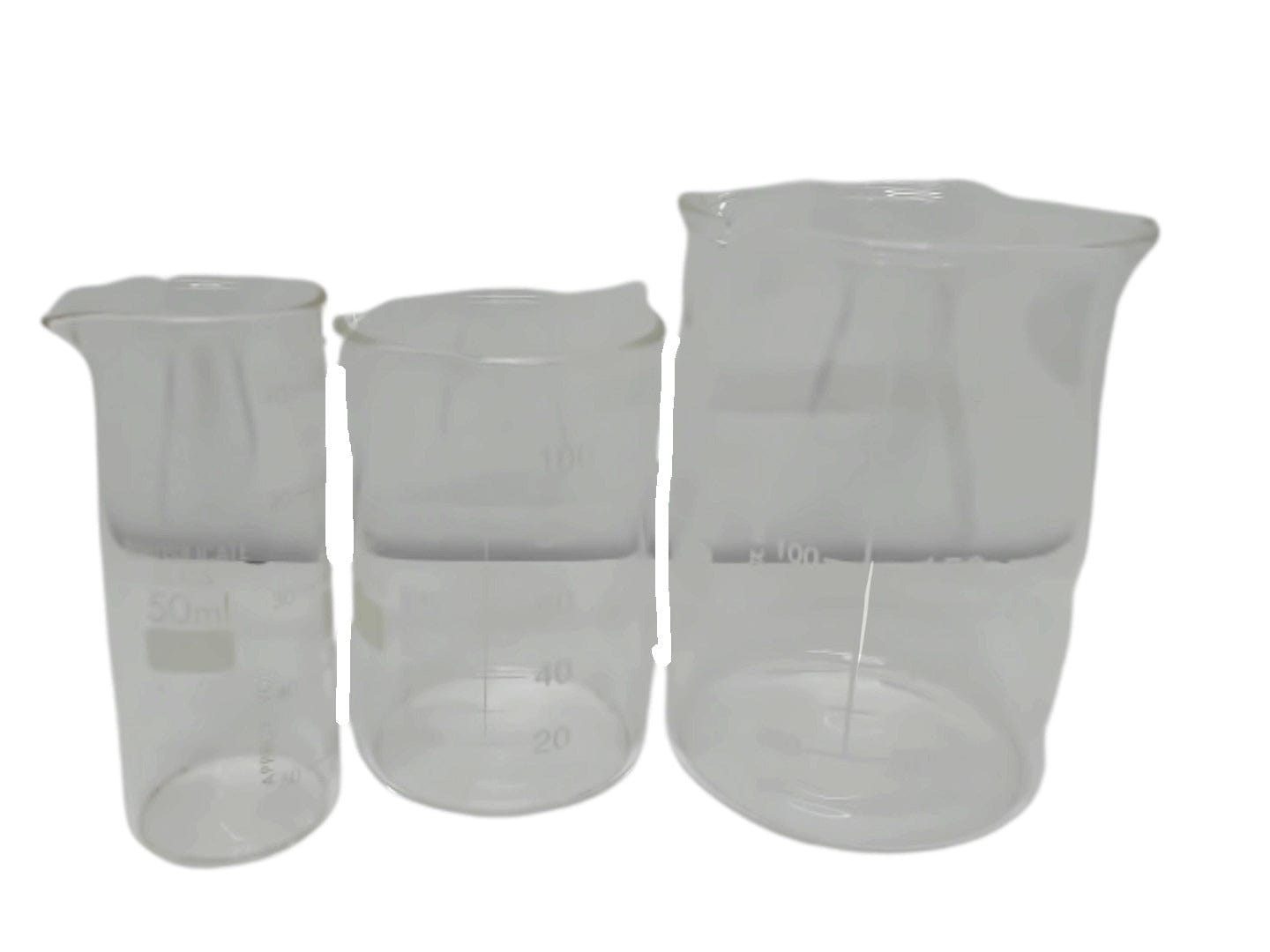 Borosilicate Flasks 3pc Set 50ml, 100ml, 250ml - Brantford Surplus