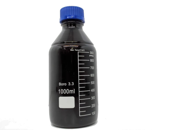 Reagent Bottle 1000mL Amber Borosilicate Glass