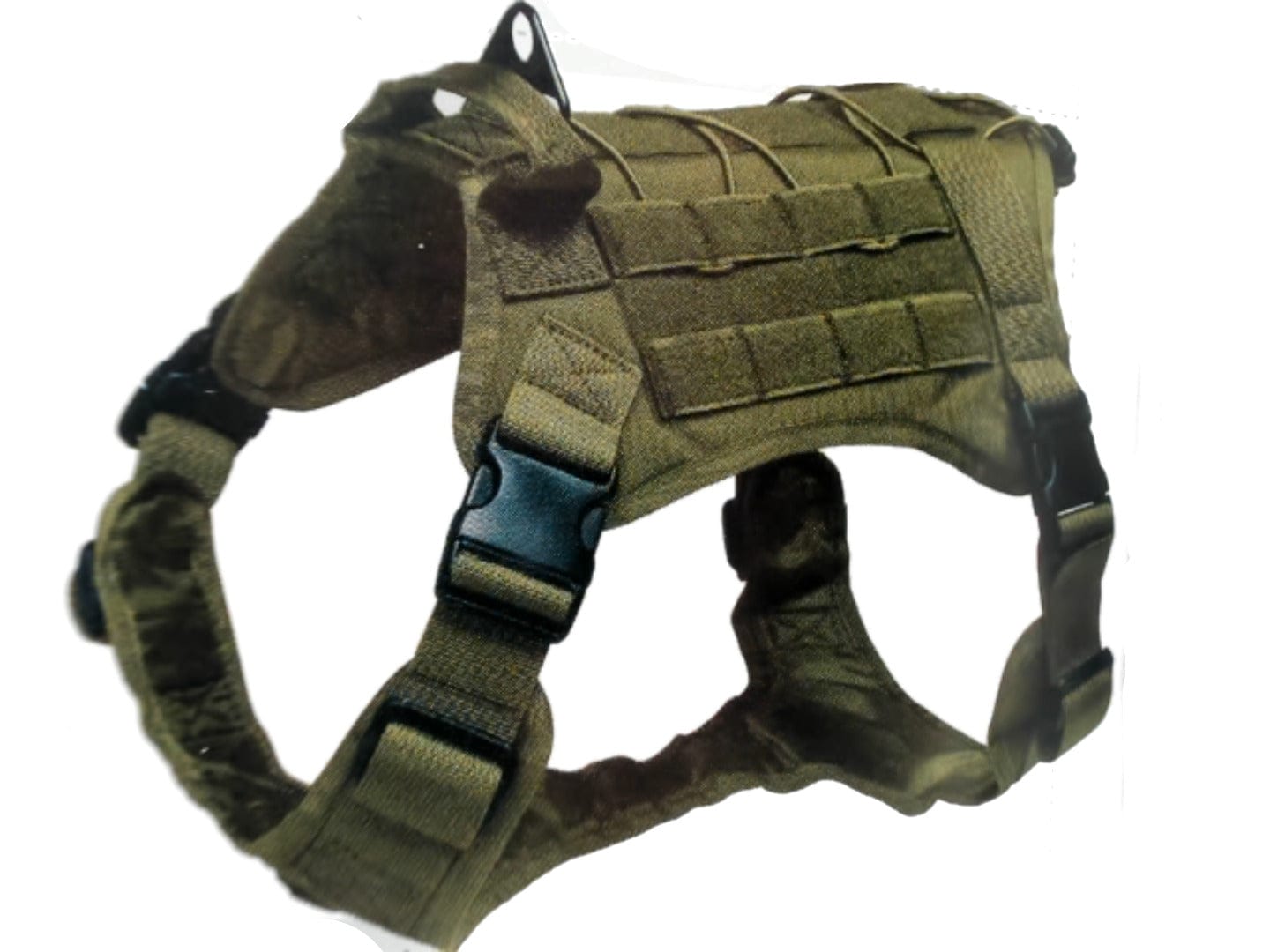 K-9 Tactical M.O.L.L.E. dog vest medium 4 quick buckles service dog patch included 15-30kg - Brantford Surplus