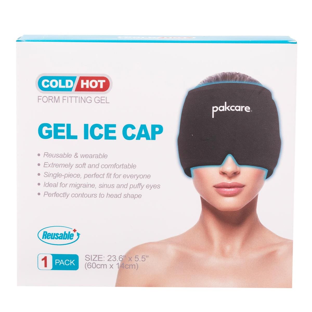 Bodico, Eye Forehead Gel Cover hot & cold therapy, col box - Brantford Surplus