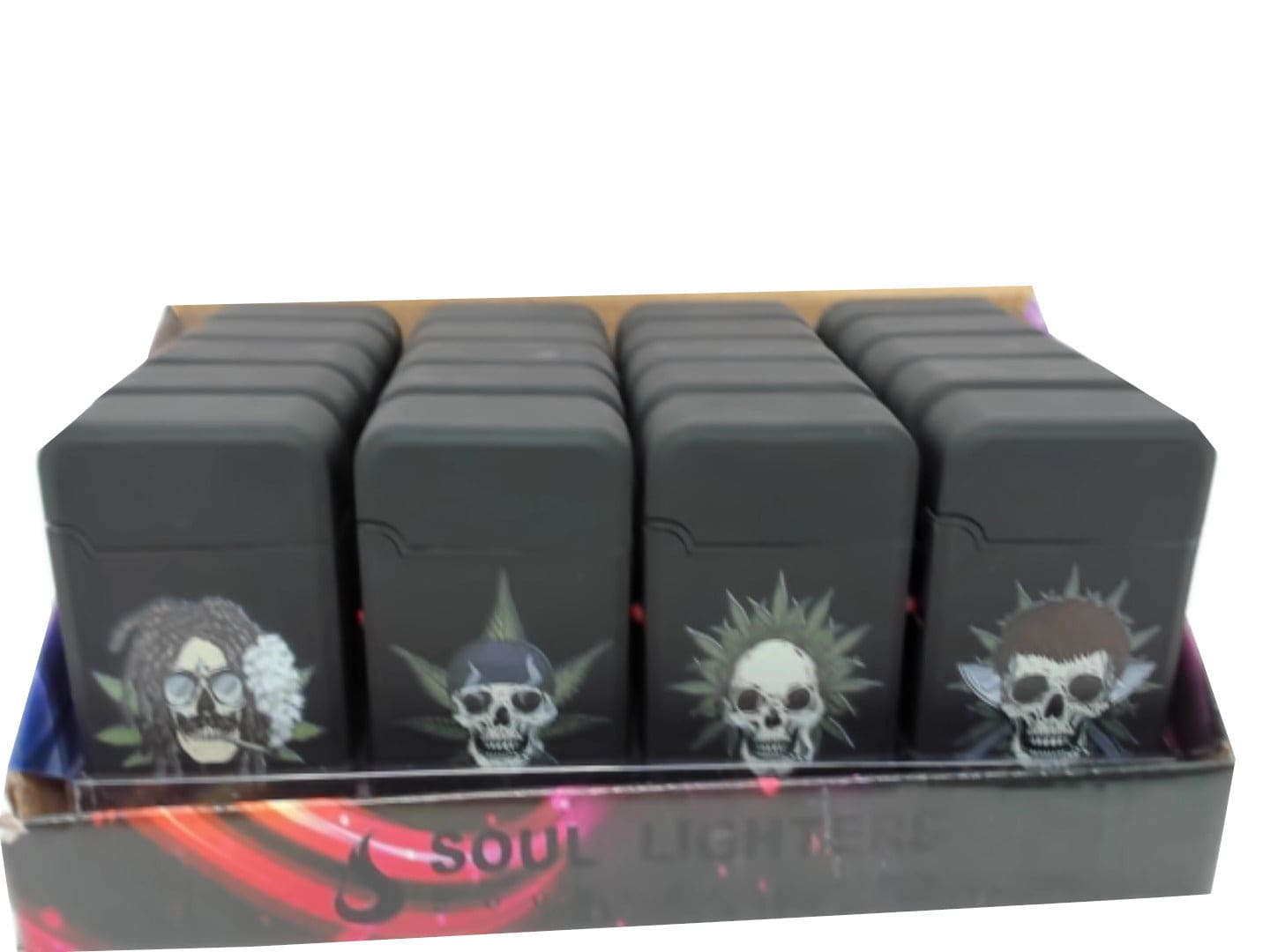 Double Flame Lighter Torch Soul Skulls - Brantford Surplus