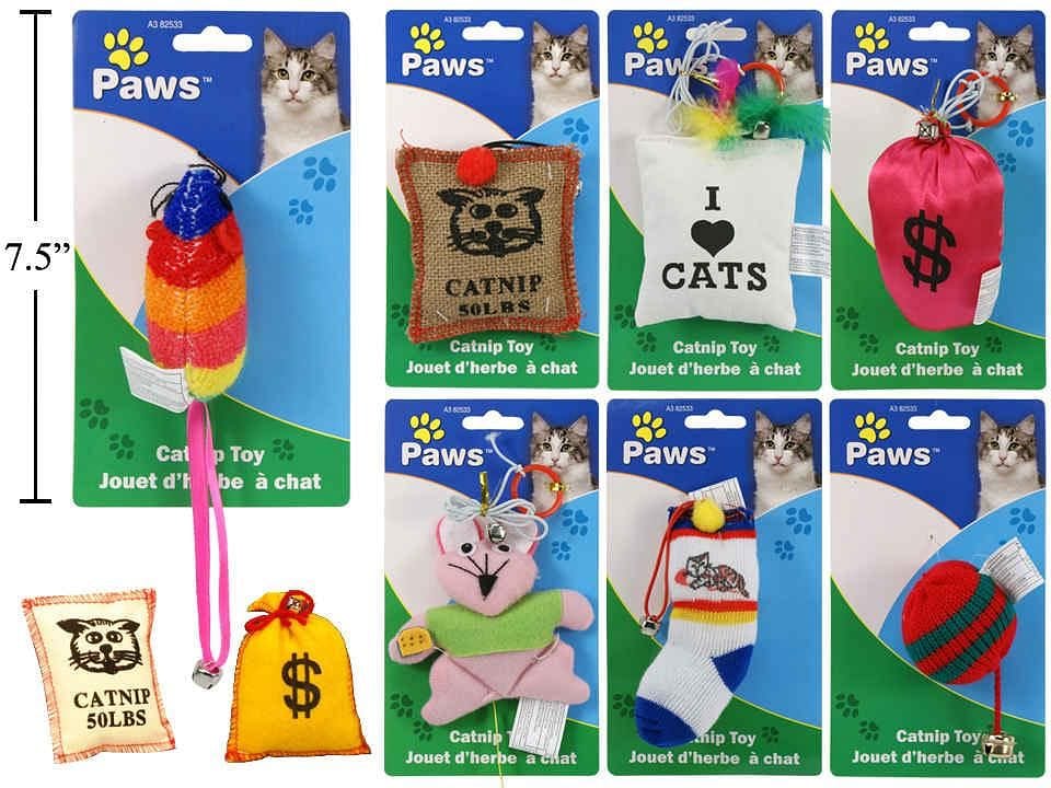 PAWS. Catnip Toys 9 styles - Brantford Surplus