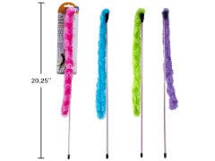 PAWS, Cat Teaser Wand, 4 colours - Brantford Surplus