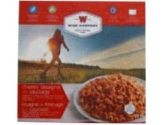 Wise company camping food - cheesy lasagna 168g makes 2.5 servings - Brantford Surplus