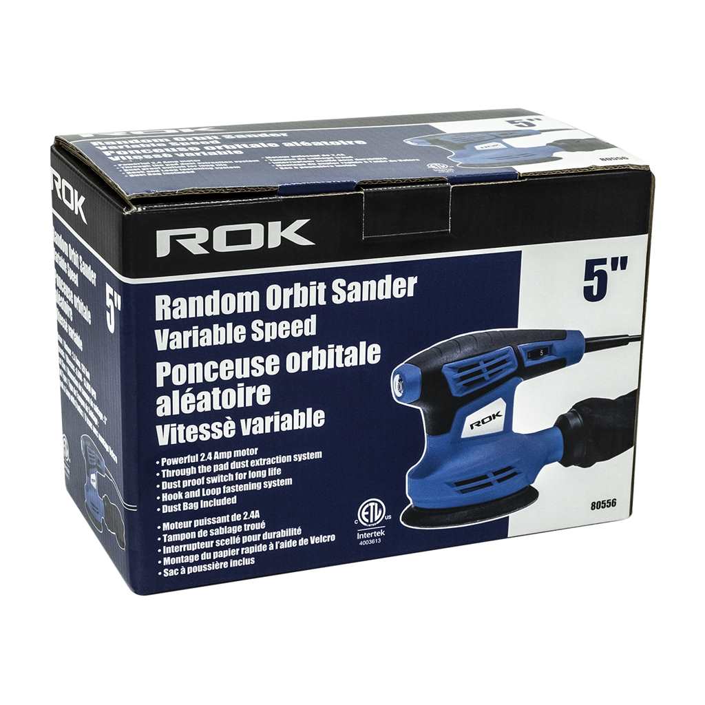 Random orbit sander 5 inch variable speed 2.4A - Brantford Surplus