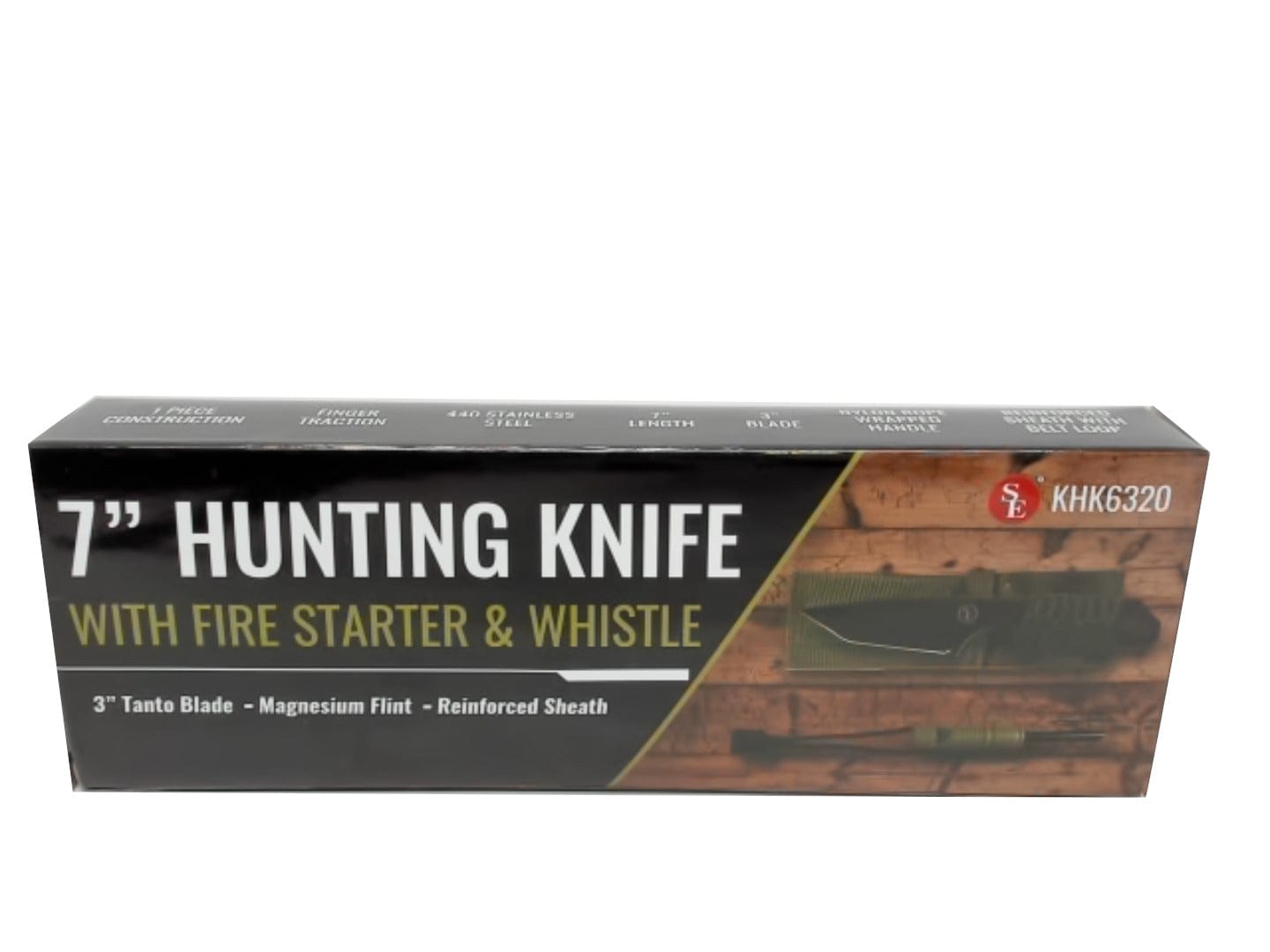 Sona - Hunting Knife w/ Fire Starter & Whistle - Brantford Surplus