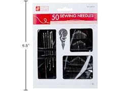 SEWING E. 50PC Assorted SIZES SEWING  NEEDLE SET W/TH - Brantford Surplus