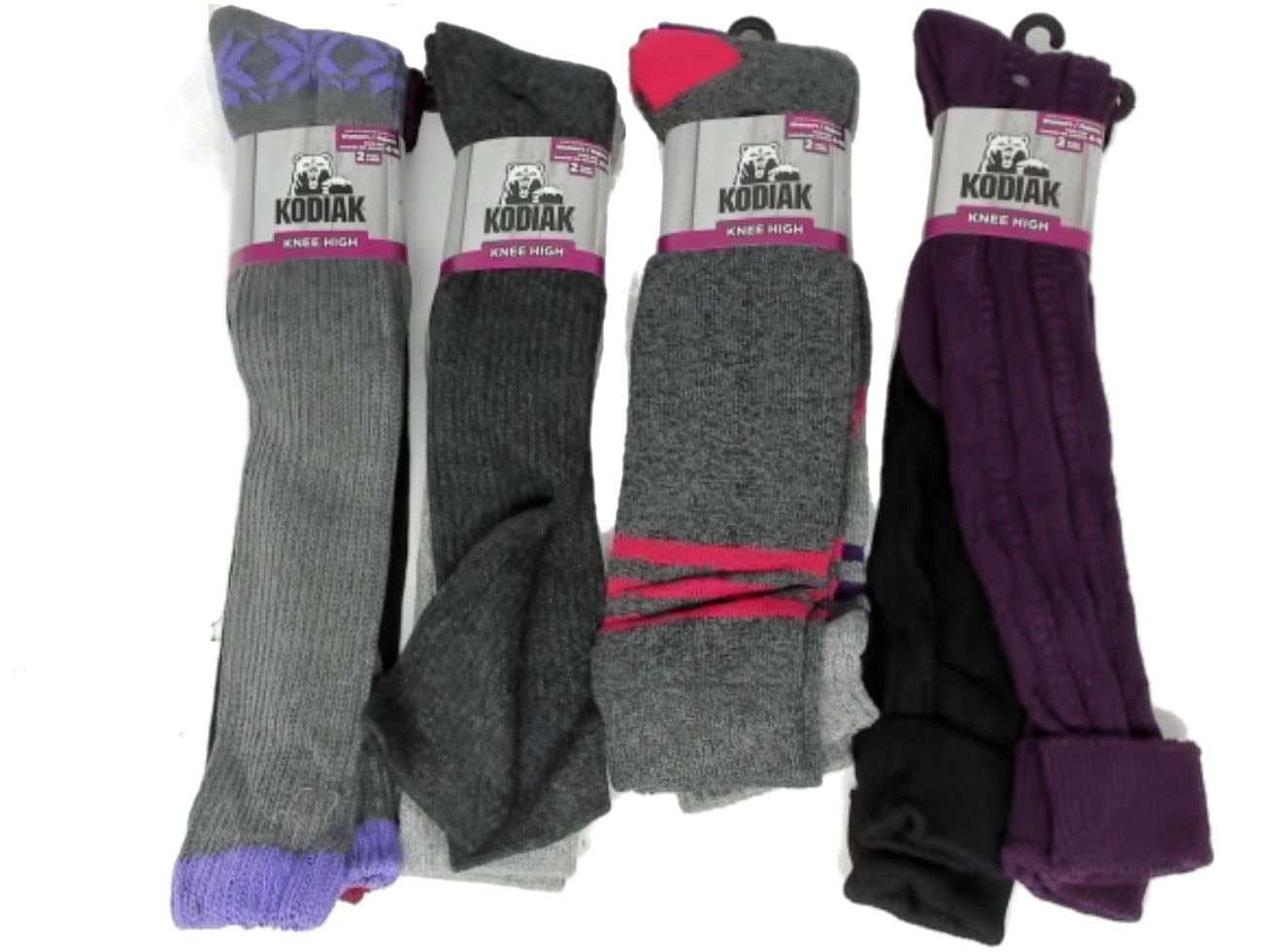 Socks Women's Knee High 2pk. Kodiak Ass't - Brantford Surplus