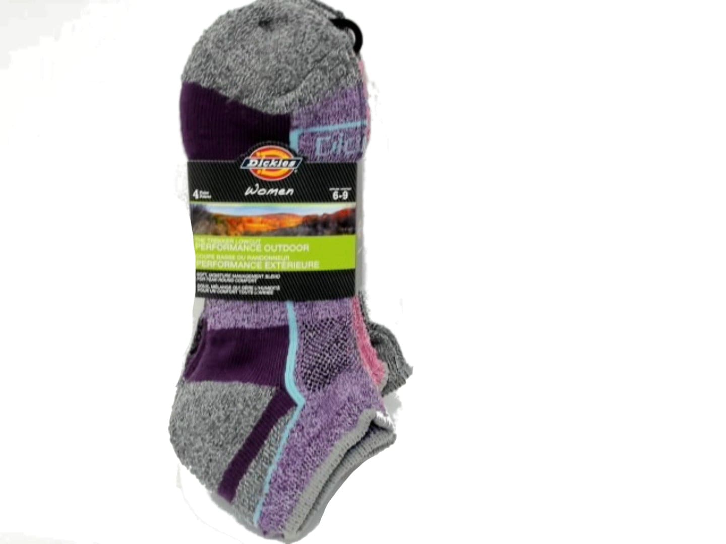 Socks Women's Lowcut 4pk. Performance Outdoor Ass't Dickies - Brantford Surplus